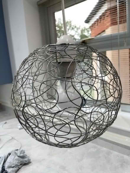 Photo of free Light fitting including rose and bulb x 2 (GU9) #1