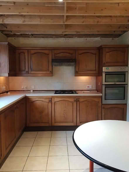 Photo of free 1980's retro kitchen with solid wooden doors (Noctorum CH43) #1
