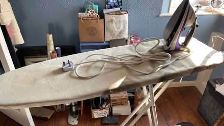 Photo of free Ironing board with Russell Hobbs steam iron (Goldhanger CM9) #1