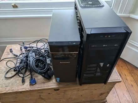 Photo of free Computer towers and various cables. (Colney Hatch N10) #1