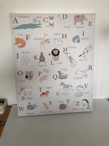 Photo of free Alphabet animals picture on canvas (Great Chesterford CB10) #1