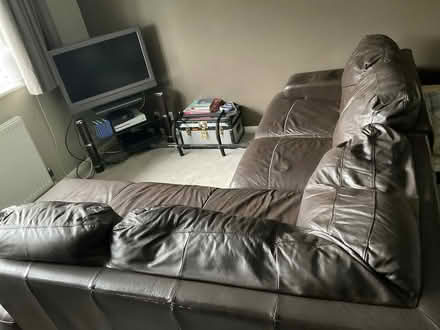 Photo of free Leather corner sofa (Cobham, KT11) #1