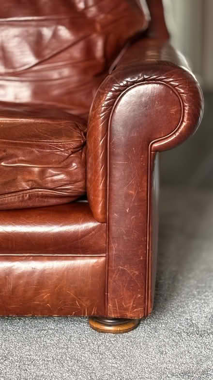 Photo of free Leather armchair (Orpington) #2