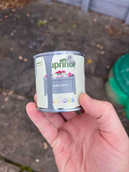 Photo of free Cuprinol Dusky Gem tester pot full (London Colney) #1