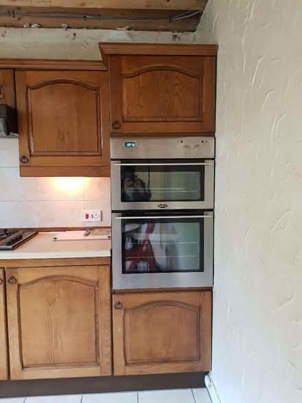 Photo of free 1980's retro kitchen with solid wooden doors (Noctorum CH43) #3