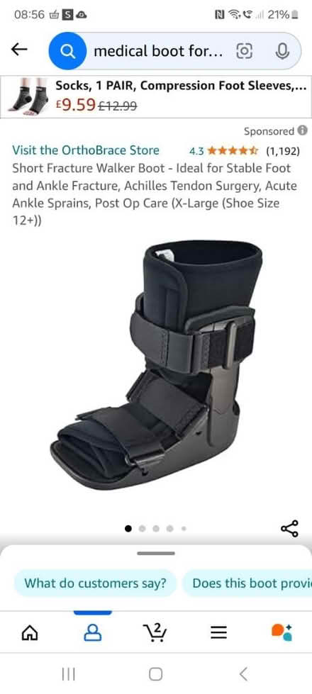 Photo of free Medical boot (Trowbridge) #1