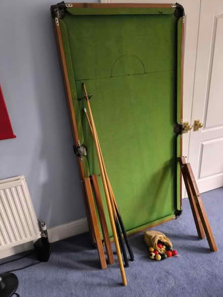 Photo of free Small pool table plus balls & cues (Reading RG2 (Shinfield Road)) #3