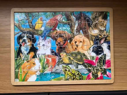 Photo of free 4 puzzles with frame (2x wood, 2x cardboard) (Great Chesterford CB10) #3