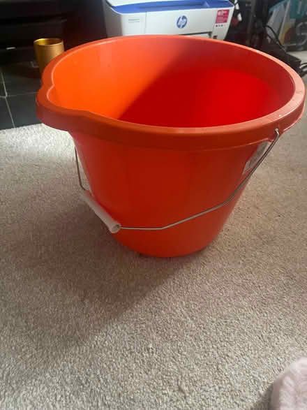 Photo of free Orange Plastic Bucket (Southfields SW18) #1