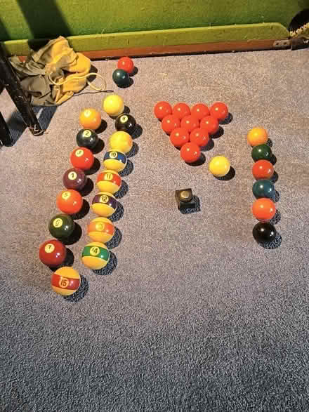 Photo of free Small pool table plus balls & cues (Reading RG2 (Shinfield Road)) #1