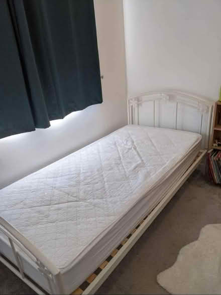Photo of free Single flower bedframe (Pe19 6tg) #3