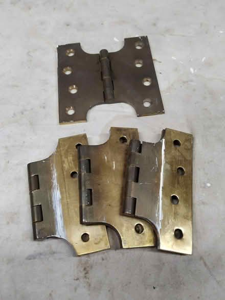 Photo of free 4 x Brass Parliament Hinges WR5 (Red Hill WR5) #1