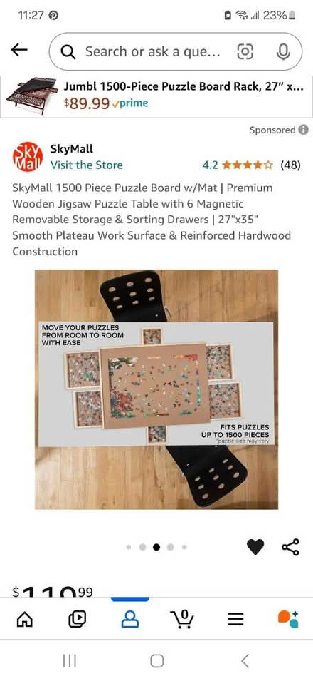 Photo of Puzzle Board and Drawers (Severn) #1
