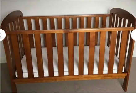 Photo of free Wooden cot + Bed Safety Guard (EH4) #1