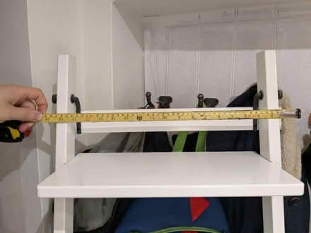 Photo of free Sturdy white shelf ladder (Oxted, RH8) #2