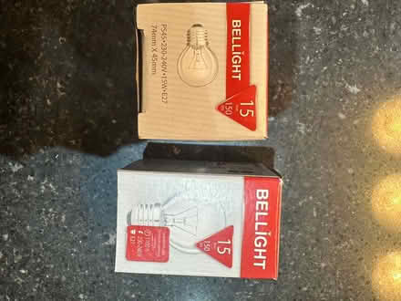 Photo of free 2x E27 15 watt mini light bulb (Burton green) #1