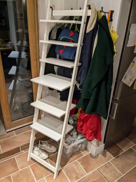 Photo of free Sturdy white shelf ladder (Oxted, RH8) #1