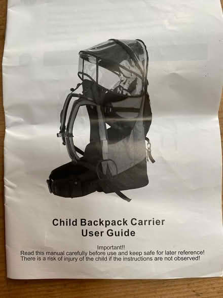 Photo of free Child Backpack Carrier (NR26) #1