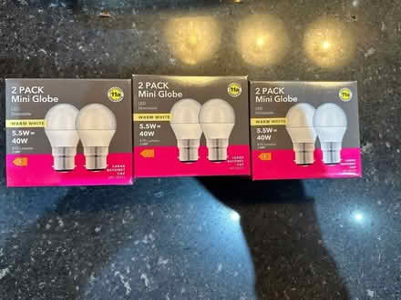 Photo of free 7 x 5.5 watt light bulbs (Burton green) #1