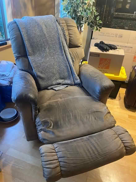 Photo of free Arm chair with foot rest (W10th and Highbury) #1