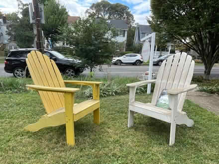 Photo of free two Adirondack chairs (Chevy Chase DC) #1