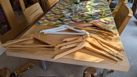 Photo of free Bag of wooden coathangers (New Marston OX3) #1