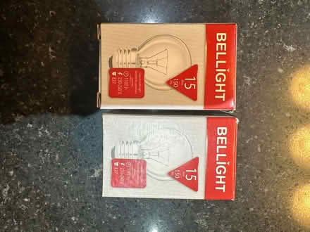 Photo of free 2x E27 15 watt mini light bulb (Burton green) #2