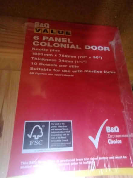 Photo of free Internal pine door (Weston) #2