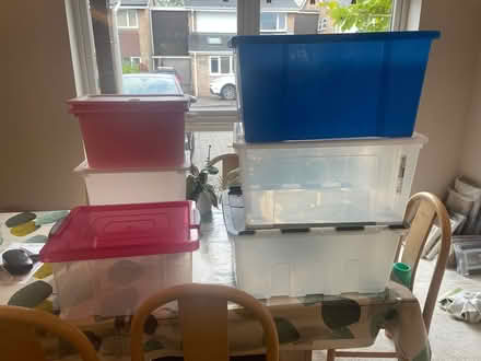 Photo of free Assorted Storage Boxes (Fleetville AL1) #1