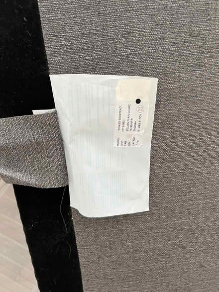 Photo of free Double Bed upholstered Headboard (Wildernesse TN15) #1