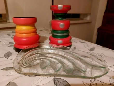 Photo of free candlesticks/glass plate (Rotherhithe SE16) #1