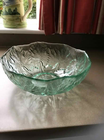 Photo of free Very large green glass bowl (Alderley Edge SK9) #1