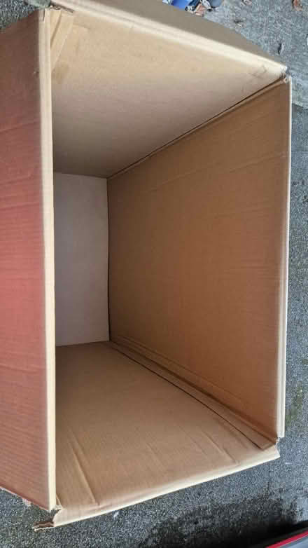 Photo of free 3 x Lrg Cardboard Box 73x46x102.5cm (Great Bookham) #1