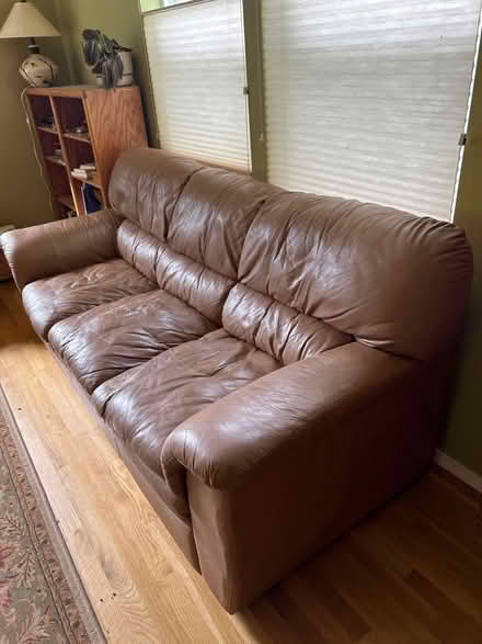 Photo of free Faux-leather Couch (Bothell) #1