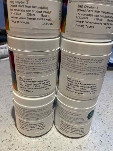 Photo of free 6 x valspar tester pots (Croydon CR0) #2