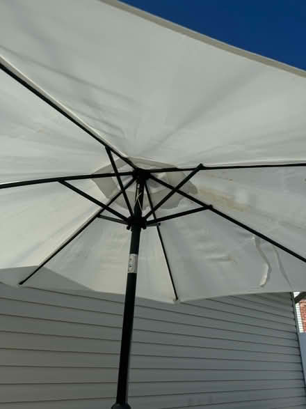 Photo of free 2 -7.5’ light beige patio umbrellas (Near SBHS) #3
