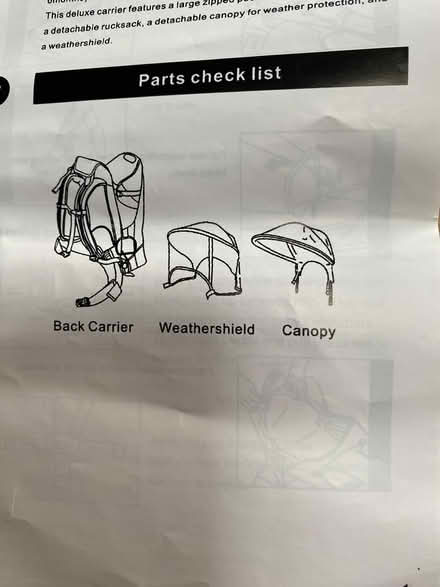 Photo of free Child Backpack Carrier (NR26) #2