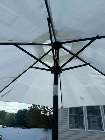 Photo of free 2 -7.5’ light beige patio umbrellas (Near SBHS) #4