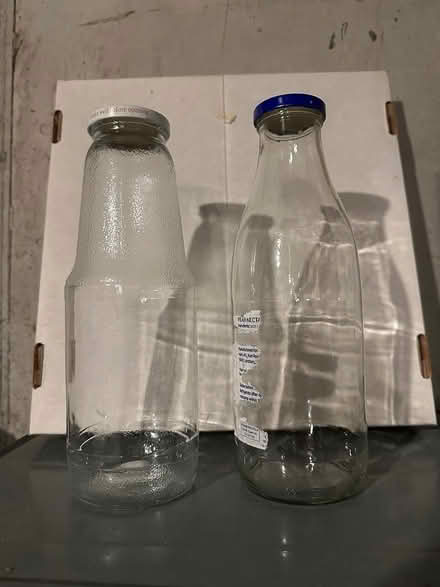 Photo of free 34oz Glass Bottles (West Medford) #1