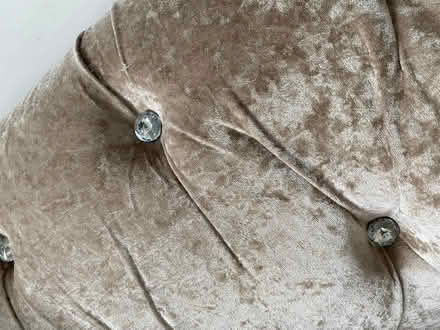 Photo of free Mink Crushed Velvet Sofa (crowborough TN6) #3