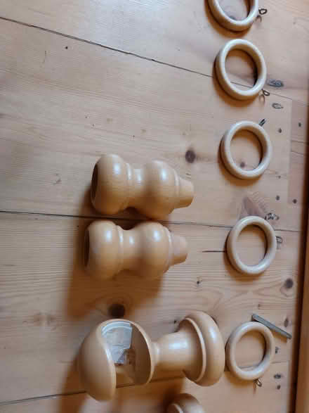Photo of free Wooden curtain pole with fixings and rings (Divinity Road OX4) #2