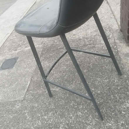 Photo of free Black leather stools (Leixlip) #3