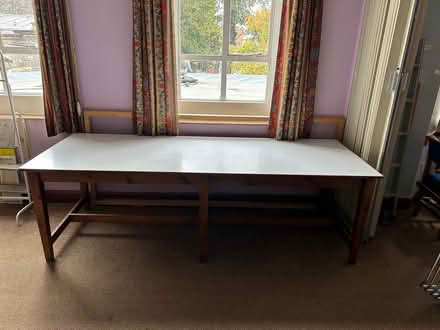 Photo of free Large table with Formica top (Oxhey Hall WD18) #1