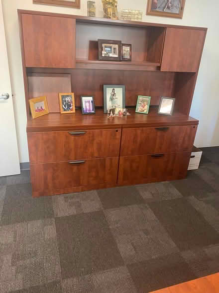 Photo of free Counter, Main Desk, Hutch, Cabinets (West Seattle) #3