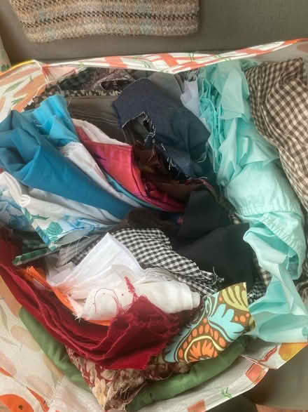 Photo of free Bag of fabric offcuts (Newbury RG19) #1