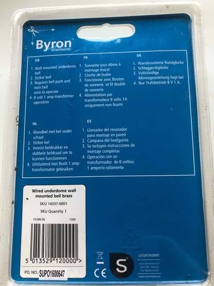 Photo of free Wall mounted door bell (Nottingham, West Bridgford NG2) #1