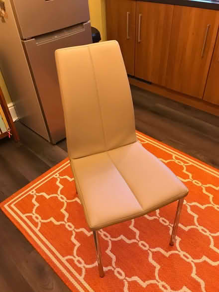 Photo of free 2 light grey/silver dining chairs (Upper Rotcher HD7) #1