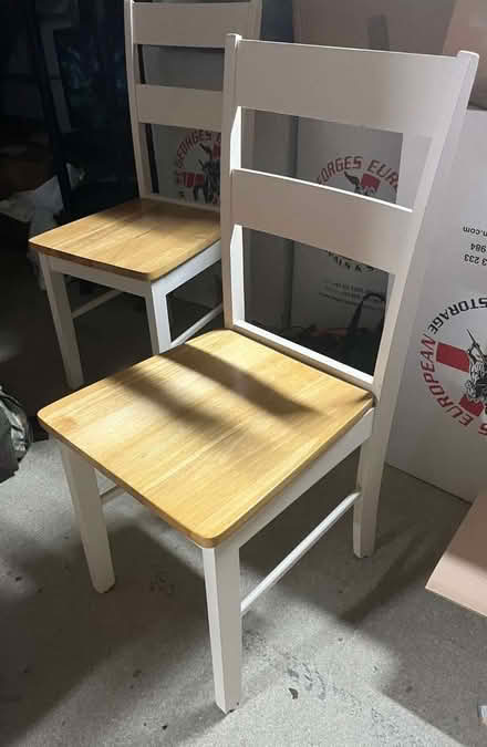 Photo of free Six wooden chairs (Fort Pitt ME1) #1
