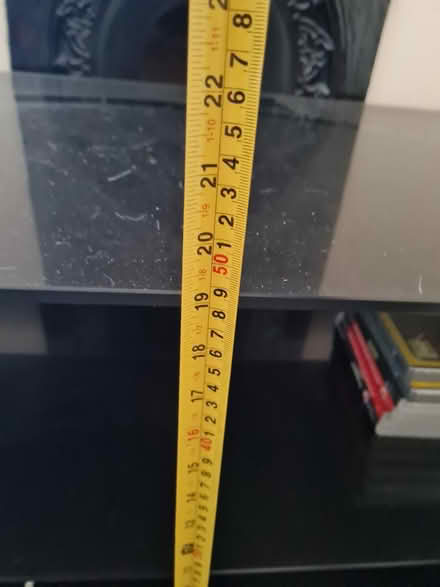 Photo of free Black glass TV table (Chatham, ME4) #4
