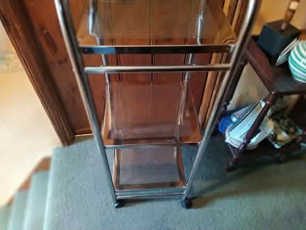 Photo of free Compact chrome shelving unit (Painswick GL6) #2